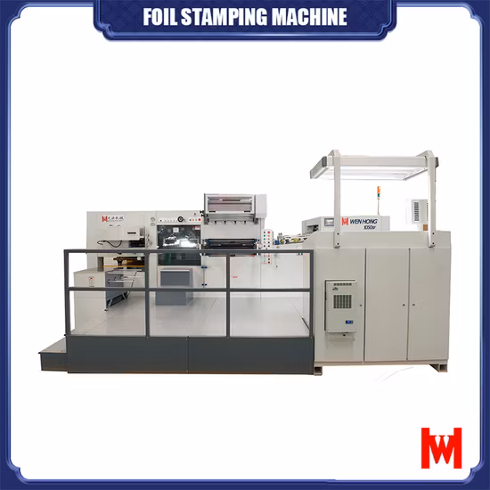 2022 New Product Automatic Hot Foil Stamping and Die Cutting Machine for Book Covers, Trademark Designs, Advertising and Plastic Products